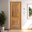 Folha de Porta Madeira Maciça 210x90cm Basalto Angelim Jomadi