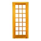 Folha de Porta Madeira Maciça Quadriculada sem Vidro 210x80cm Jomadi