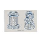 Folha de tatuagem temporária Doctor Who Steampunk TARDIS