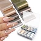 Folha de unhas SILPECWEE 10 rolos de ouro metálico/prata/ouro rosa Folha de unhas SILPECWEE 10 rolos de ouro metálico/prata/ouro rosa