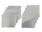 Folha de zinco Folha de metal 99,9% de zinco puro 140x140mm 0,2 mm Folha de zinco Folha de metal 99,9% de zinco puro 140x140mm 0,2 mm