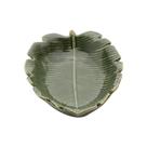 Folha Lyor Banana Leaf Verde de Ceramica 16cm x 12cm x 4cm