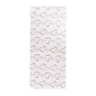 Folha Papel Seda 100UN 30x70 Estampado Corações Grandes