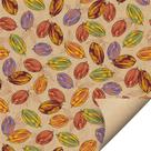 Folha para Ovos de Páscoa Papel Kraft Cacau Tropical 69x89cm - 10 unidades - Cromus - Rizzo