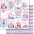 Folha para Scrapbook Dupla Face - Coleção Carinho - Tags - SD-1239