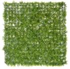 Folhagem Artificial Placa Grama C/Proteção UV Plastico X400 Verde 50X50cm