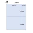 Folhas A4 Papel Adesivo Branco Kit 100 folhas Autoadesivas 115Gramatura