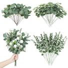 Folhas artificiais de eucalipto, caules, Giegxin, 90 unidades para casamento