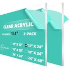Folhas de acrílico CALPALMY 30x60cm 6mm de espessura (pacote com 2)