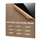 Folhas de acrílico KINLINK 20x24cm 3mm, acrílico preto, 1 pacote