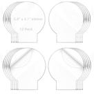 Folhas de acrílico Senbota de 5,9 x 5,1 polegadas e 4 mm de espessura para base de luz LED