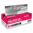 Folhas de alumínio XpressPak 200 unidades, pré-cortadas, 30 cm