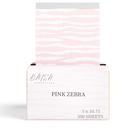 Folhas de cabeleireiro Blush Essentials Pink Zebra 500 Sheets