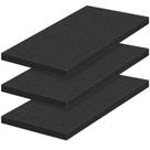 Folhas de espuma de poliuretano MYFAMIREA 18x12x2,5 cm 3 peças pretas