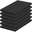Folhas de espuma MYFAMIREA 16x12x2,5 cm de alta densidade 6 unidades pretas Folhas de espuma MYFAMIREA 16x12x2,5 cm de alta densidade 6 unidades pretas