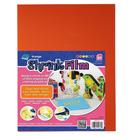 Folhas de filme retrátil Grafix 8,5 x 11", pacote com 30 unidades, branco fosco transparente