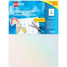Folhas de laminação Avery Luxe Collection Holographic 9x12cm