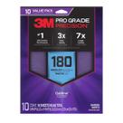 Folhas de lixa 3M Pro Grade Precision 180 Grit, pacote com 10