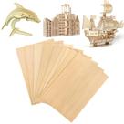 Folhas De Madeira De Balsa 100mm X 200mm X 300mm Com 1/1,5/2/3mm De Espessura Para Artesanato DIY, 5