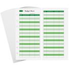 Folhas de orçamento Ndsox A6 para planificador de orçamento Binder 60 unidades