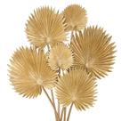 Folhas de Palmeira Artificiais DILATATA em Espuma PU Douradas, 6 Peças Folhas de Palmeira Artificiais DILATATA em Espuma PU Douradas, 6 Peças