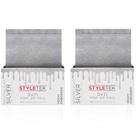 Folhas de Papel Alumínio STYLETEK 5x11 Prata Moonlight 1000 unidades Folhas de Papel Alumínio STYLETEK 5x11 Prata Moonlight 1000 unidades