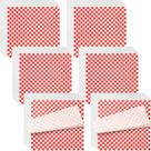 Folhas de papel de cera ATZNZIK, 12 x 12 polegadas, vermelho quadriculado, pacote com 960