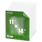 Folhas de PET/acrílico EASBriight, pacote com 10, 11 x 14 polegadas e 1 mm de espessura