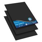 Folhas de plástico de PVC expandido de mega formato 5 x 7 polegadas e 3 mm de espessura, pacote com 3 unidades Folhas de plástico de PVC expandido de mega formato 5 x 7 polegadas e 3 mm de espessura, pacote com 3 unidades