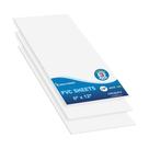 Folhas de plástico de PVC expandido de mega formato com 3 mm de espessura, 3 unidades brancas