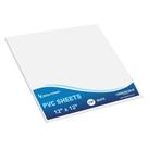 Folhas de plástico: PVC expandido de mega formato, 30x30cm, 6 mm de espessura, branco