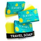 Folhas de sabão FOMIN, papel antibacteriano, 300 folhas, limão