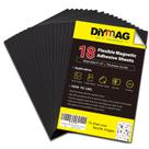 Folhas magnéticas adesivas DIYMAG 10x15cm, pacote com 18, flexíveis