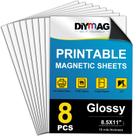 Folhas magnéticas imprimíveis DIYMAG 8 peças 22x28 cm brilhantes Folhas magnéticas imprimíveis DIYMAG 8 peças 22x28 cm brilhantes