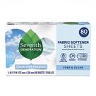 Folhas para Secadora Seventh Generation 80 Folhas Pele Sensível