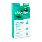 Folhas Prontas Para Depilação Corporal Aloe Vera 20 Unidades Depilflax