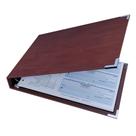 Folheto de talão de cheques de negócios Davis Group Premium 3-Up Burgundy