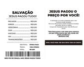 Folheto Evangelístico Salvação: Jesus Pagou Tudo 10x15 cm 500 Unidades