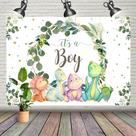 Fondo "Es Niño" para Baby Shower con Dinosaurio 2.1x1.5m