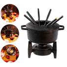 Fondue Completo À Álcool Tradicional Ferro Fundido Santana