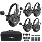 Fone 5 Headset Sem fio Sistema Intercomunicador Synco XTALK XPRO 500M