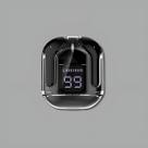 Fone Bluetooth Case Transparente Visor Digital LCD TWS Preto