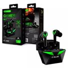 Fone Bluetooth Gamer 5.0 It blue Le-2406 Com Microfone Academia, Treino, Corrida, cor preto com luz verde Fone Bluetooth Gamer 5.0 It blue Le-2406 Com Microfone Academia, Treino, Corrida, cor preto com luz verde