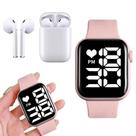 Fone Bluetooth inPods sem fio Relógio digital esportivo Masculino e Feminino