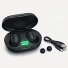 Fone Bluetooth Sem Fio TWS Preto com Estojo de Carregamento
