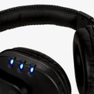 Fone Com Microfone Headset Gamer Usb Fr-215 Preto E Azul