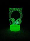 Fone de ouvido 3D Night Light E-Sports Game Controller USB Atmosphere