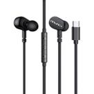 Fone de Ouvido Awei TC7 TypeC Áudio Estável e Conforto Ergonômico Preto