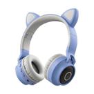 Fone de ouvido Bluetooth 5.0 Fones de ouvido dobráveis sem fio para gatos
