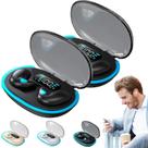 Fone de ouvido Bluetooth Bone Conduction Sleep Wireless Black x2 Fone de ouvido Bluetooth Bone Conduction Sleep Wireless Black x2